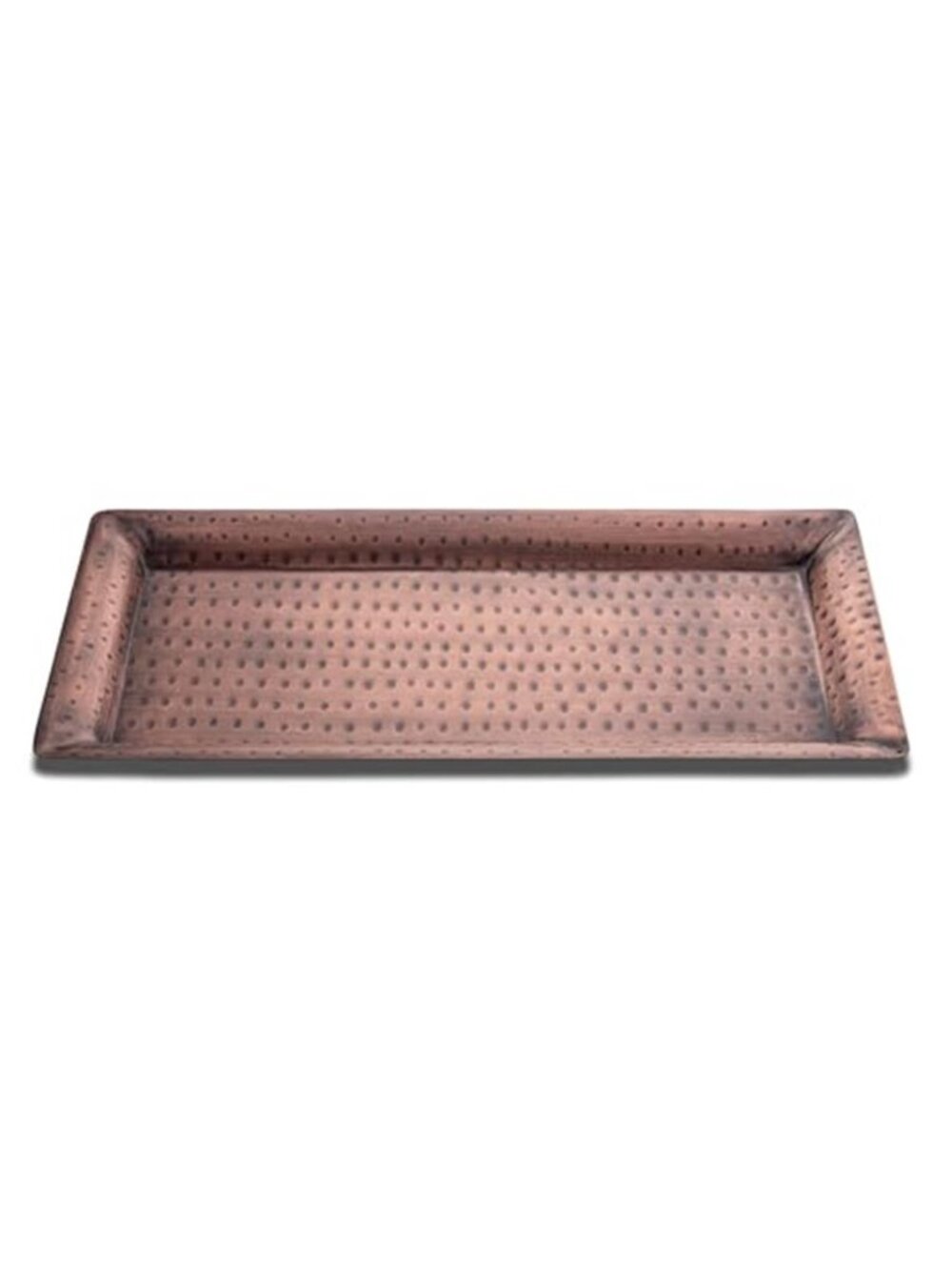 Monarch Abode Decorative Tray – 16-Inch Hand Hammered Antique Copper Metal